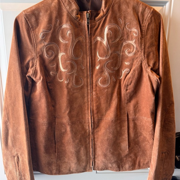 Ruff Hewn Jackets & Blazers - Ruff Hewn Tan Jacket with Embroidery